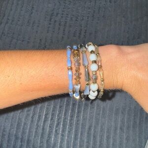 Erimish Blue and Gold Bracelet Set